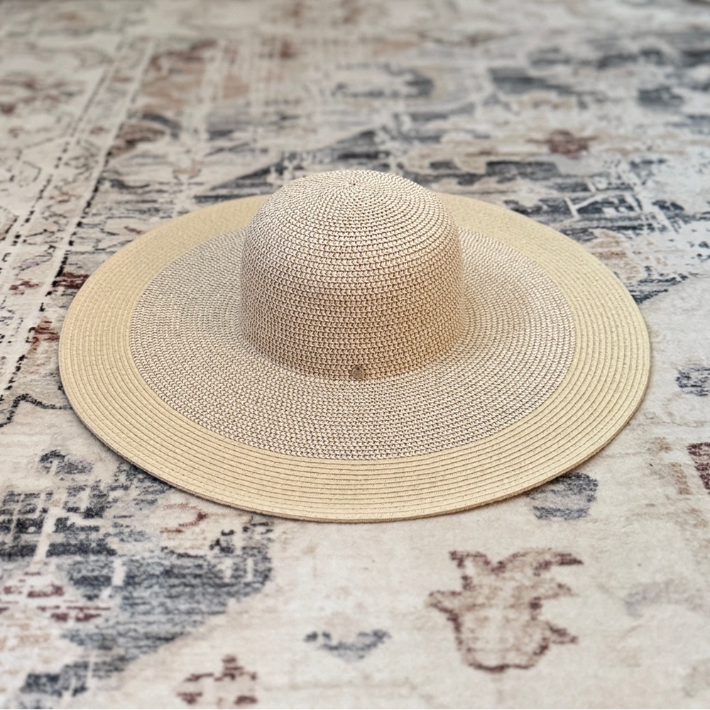 Renato Balestra Gold-Flecked Floppy Straw Hat
